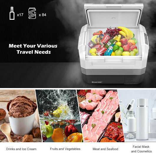58 Qt Portable Electric Camping Car Cooler-3